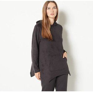AnyBody Fleeced Back French Terry Poncho Top